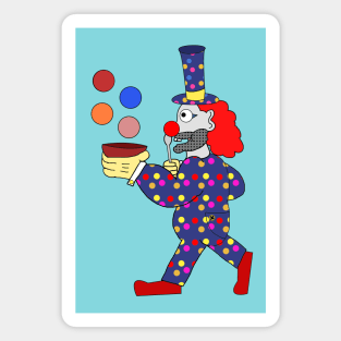 Big Top Puffs - Mappy the Clown Magnet
